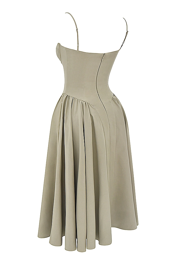 Samaria  Taupe Corset Sundress — image 20