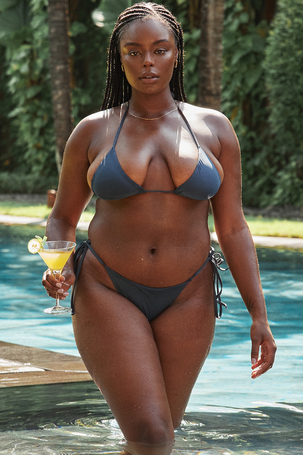 Santorini  Deep Blue Tie Side Bikini Bottom — image 12