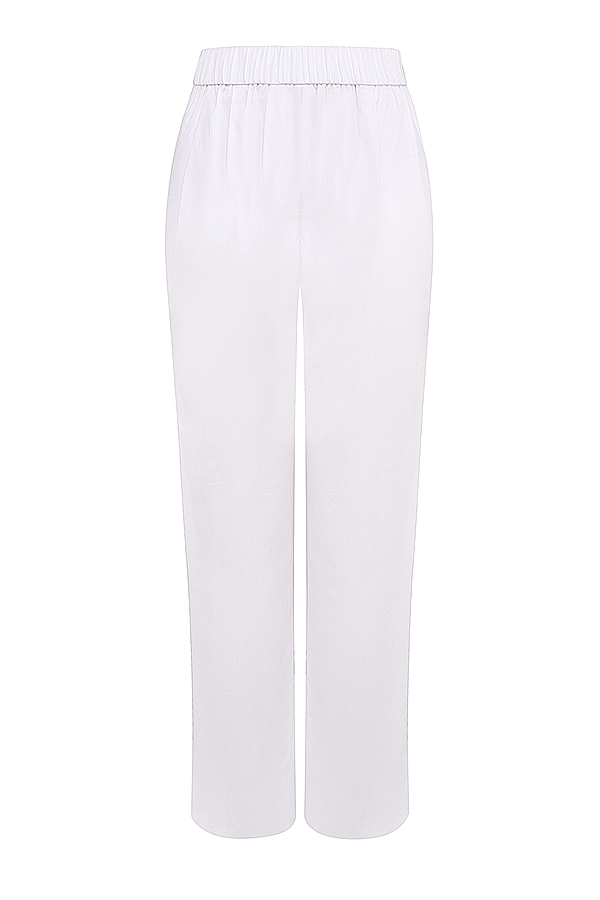 Reno  White Relaxed Fit Trousers — image 11