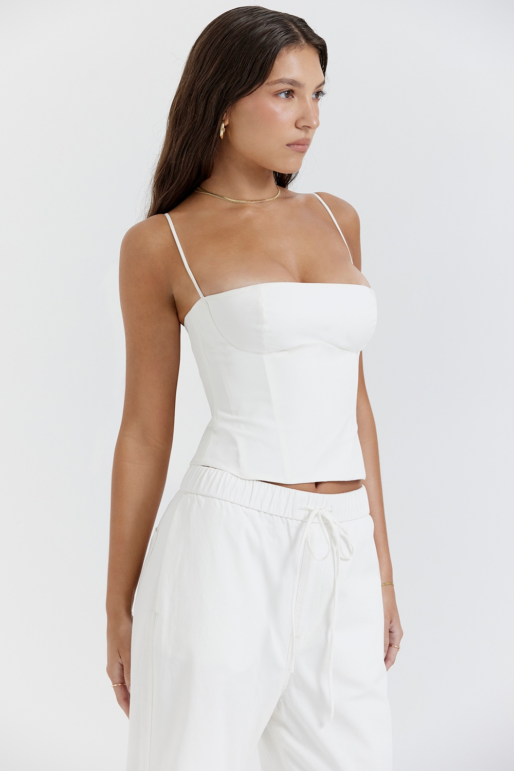 Audette  White Structured Corset — image 6