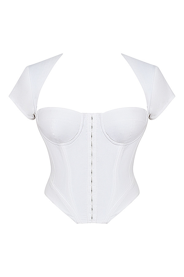 Mistress Rocks White Structured Corset - SALE — image 11