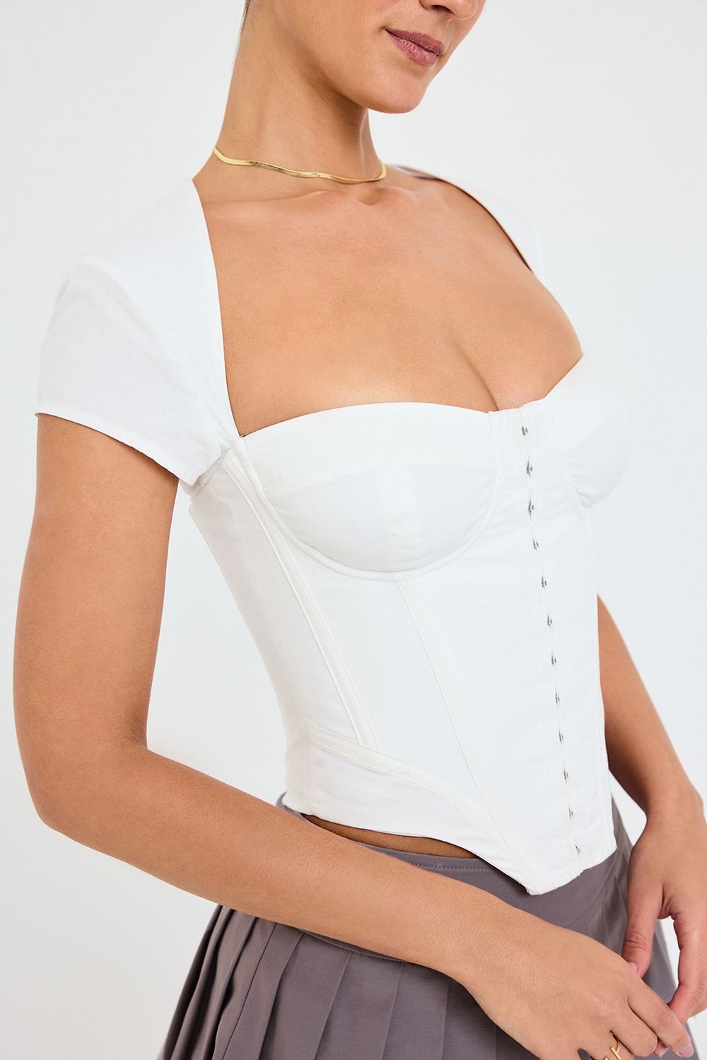 Mistress Rocks White Structured Corset - SALE — image 7