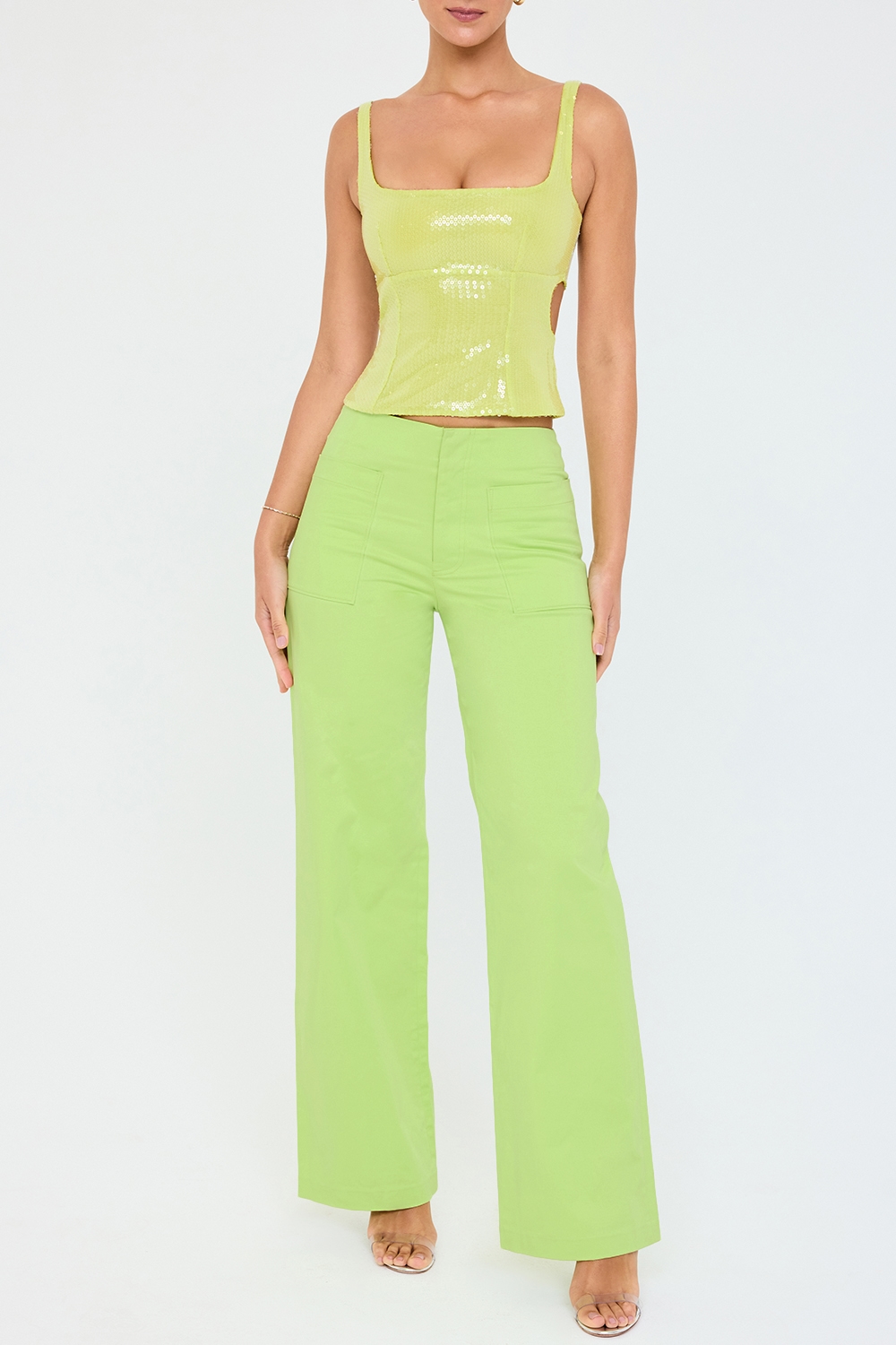 Mistress Rocks Lime Baggy Trousers - SALE — image 3