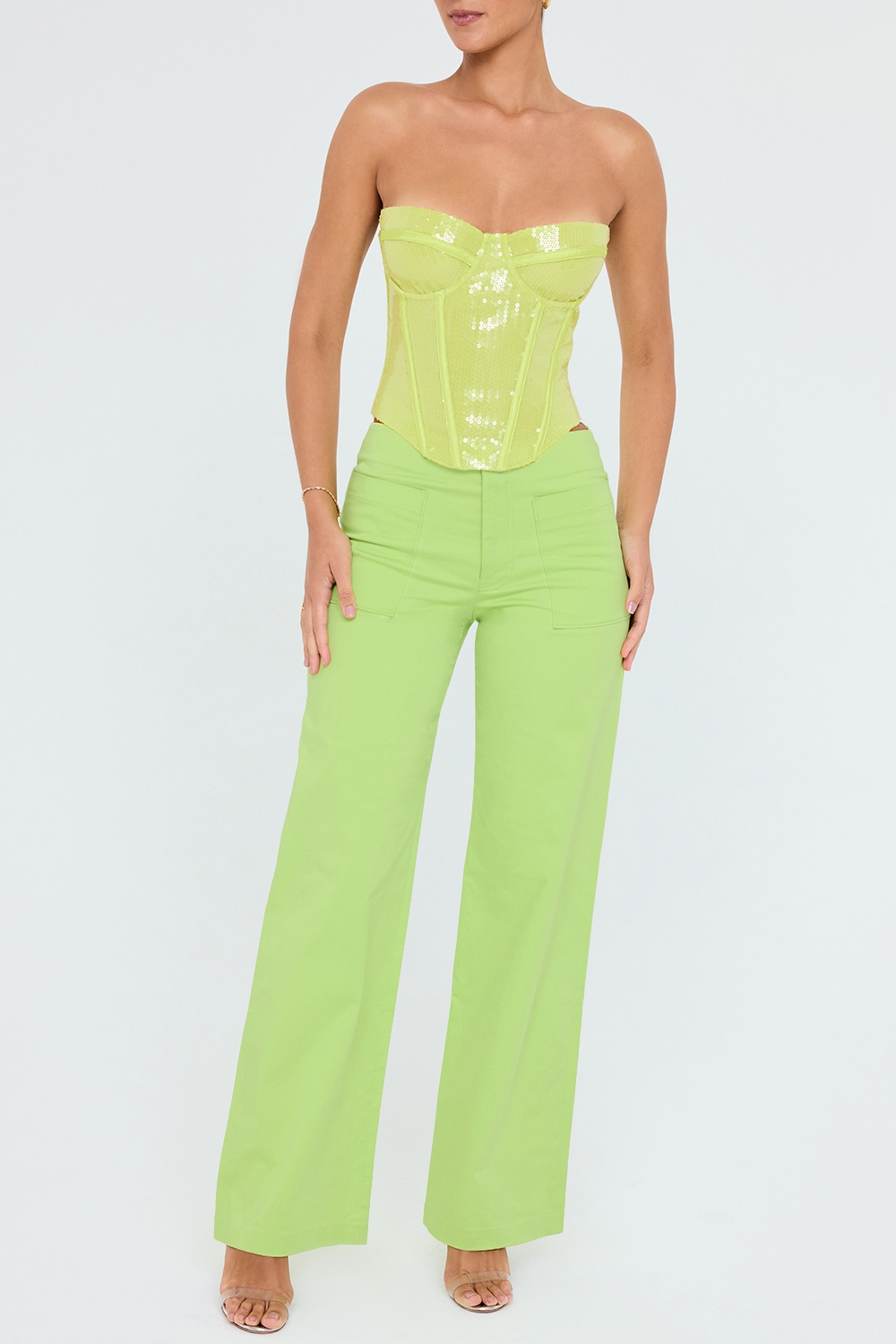 Mistress Rocks Lime Baggy Trousers - SALE — image 4