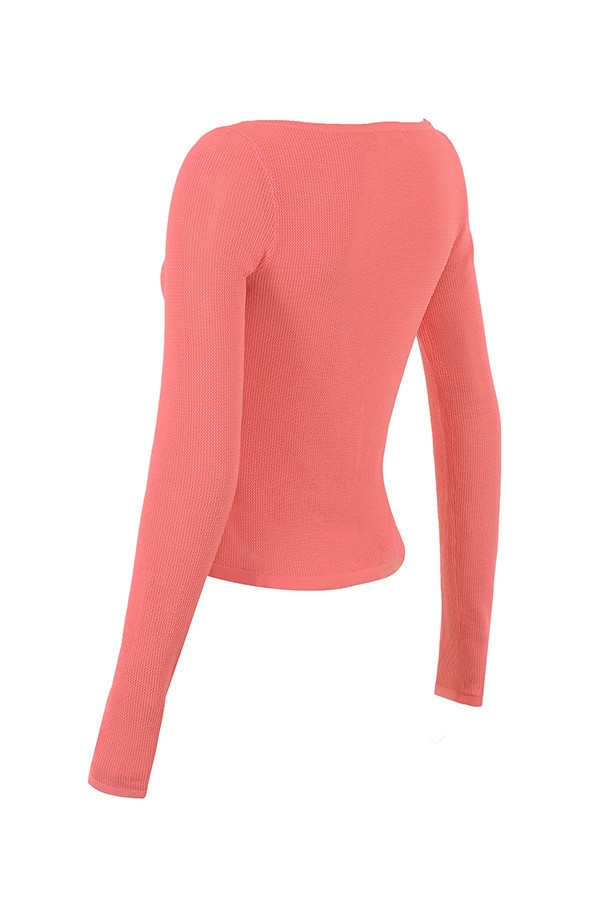 Mistress Rocks Coral Scoop Neck Cardigan - SALE — image 14