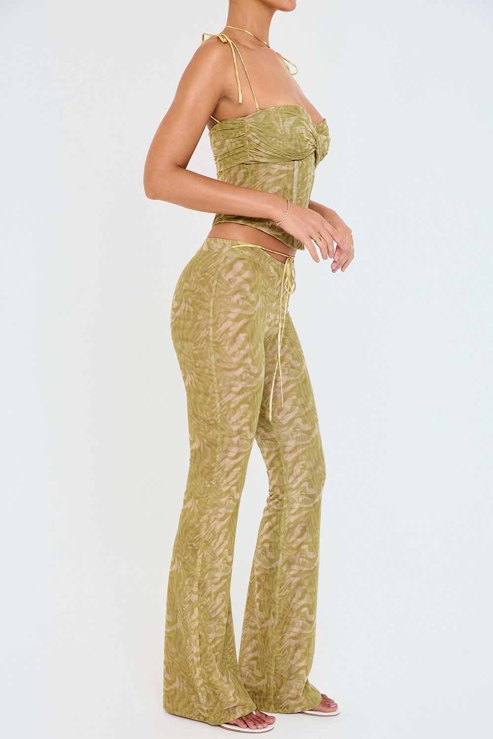 Mistress Rocks Olive Print Trousers - SALE — image 6