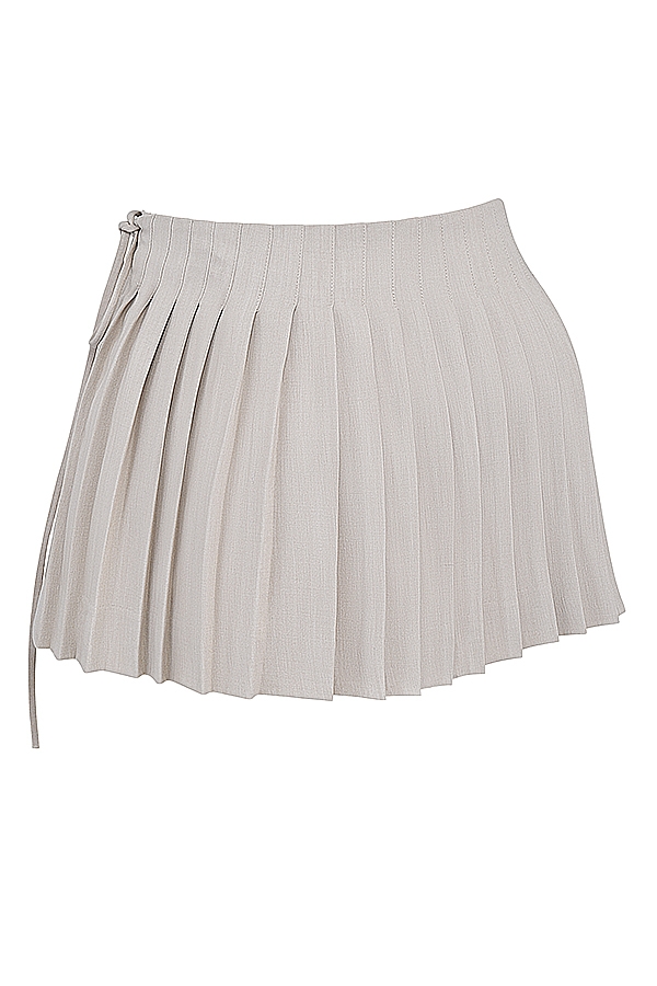 Tatum  Stone Pleated Wrap Mini Skirt — image 13