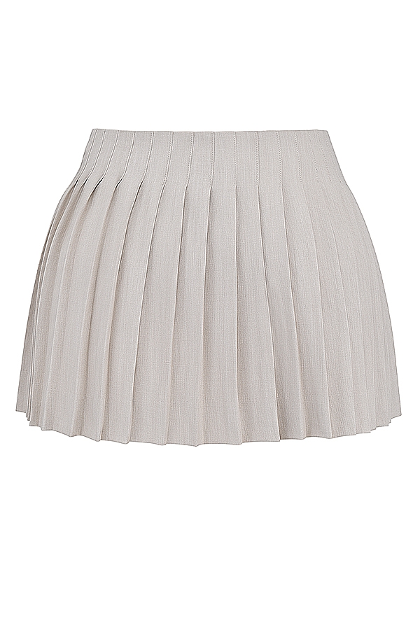 Tatum  Stone Pleated Wrap Mini Skirt — image 14