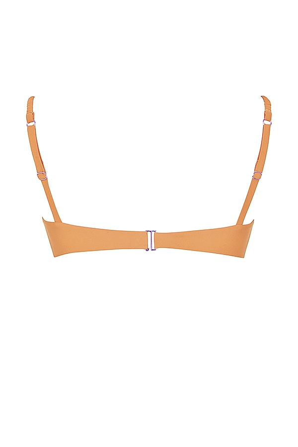 Cassis  Light Orange Ruched Bikini Top — image 13