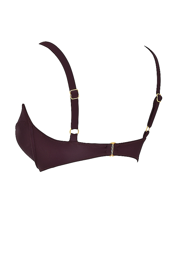 Lourdes  Cacao Underwired Bikini Top — image 14