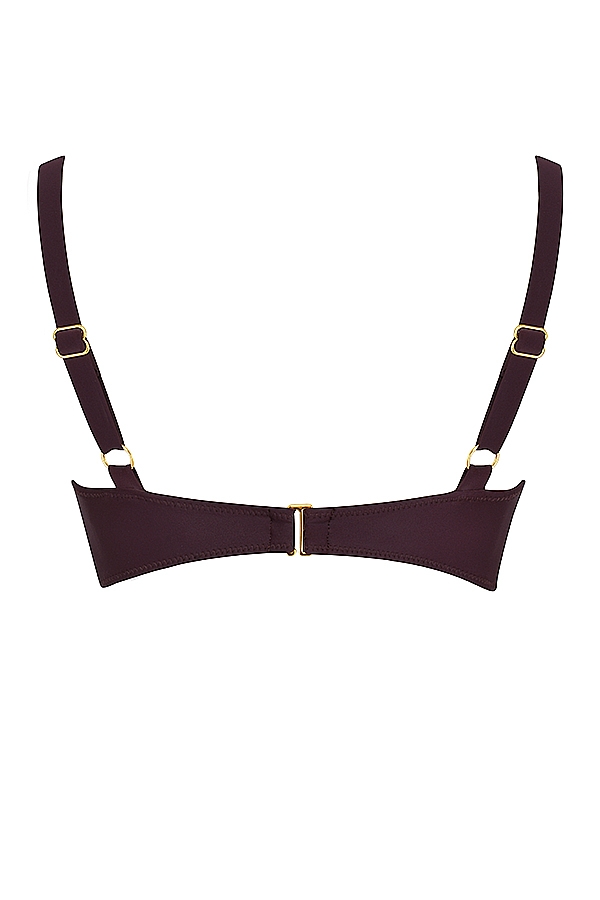 Lourdes  Cacao Underwired Bikini Top — image 15