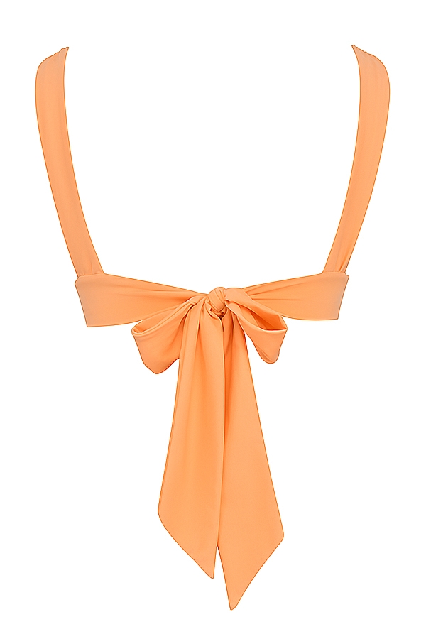 Seychelles  Light Orange Tie Back Bikini Top — image 10