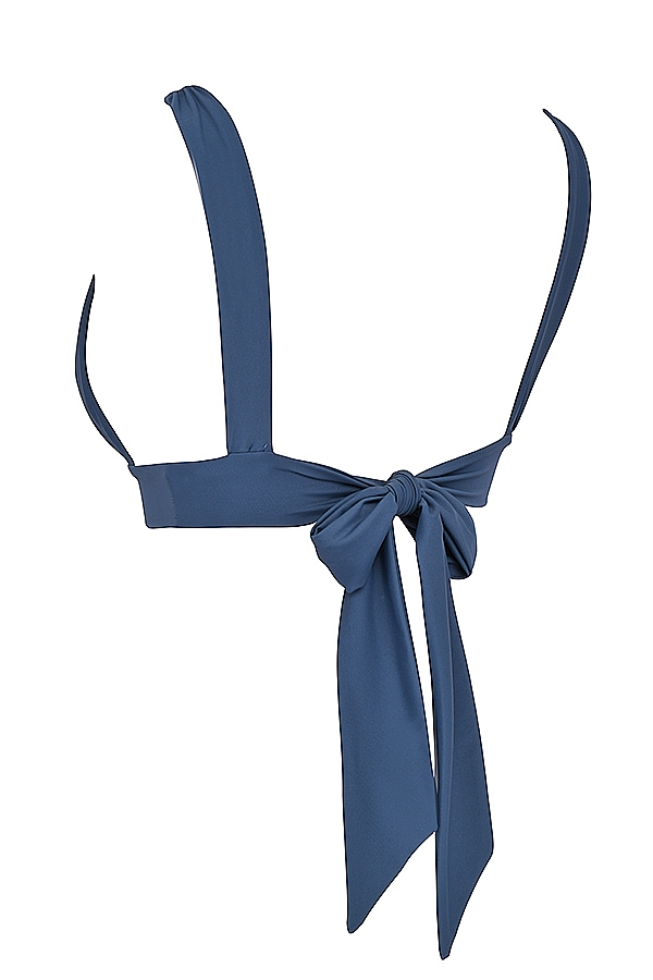 Seychelles  Deep Blue Tie Back Bikini Top — image 11