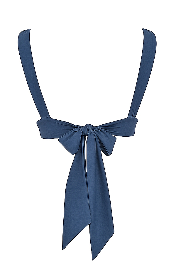 Seychelles  Deep Blue Tie Back Bikini Top — image 12