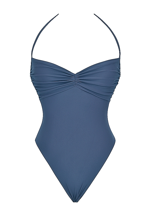 Aruba  Deep Blue Gathered Swimsuit — image 7