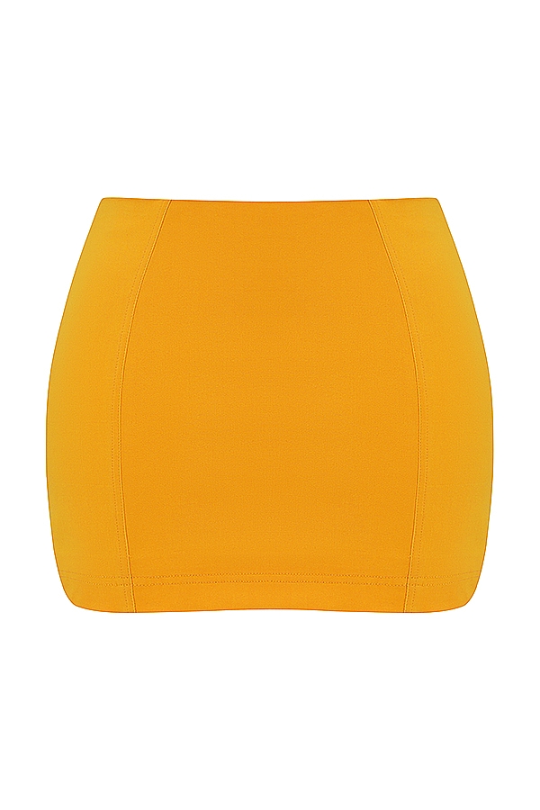 Nisha  Tangerine Sculpting Mini Skirt — image 10