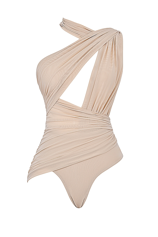 Cheyanne  Ecru Gathered Bodysuit — image 13