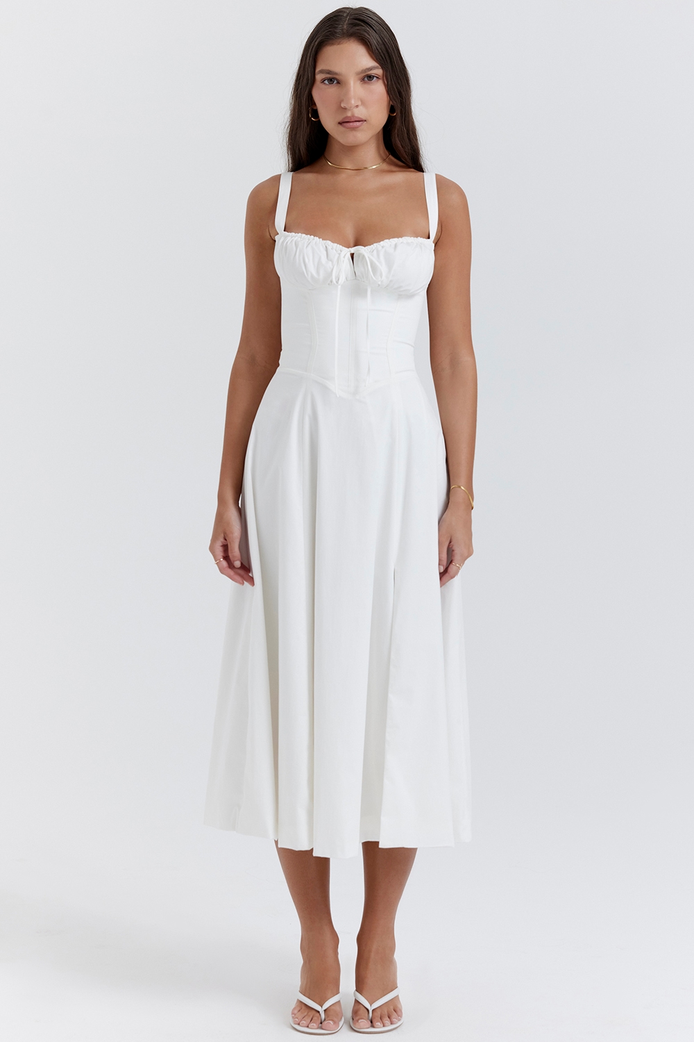 Carmen  White Bustier Sundress — image 3