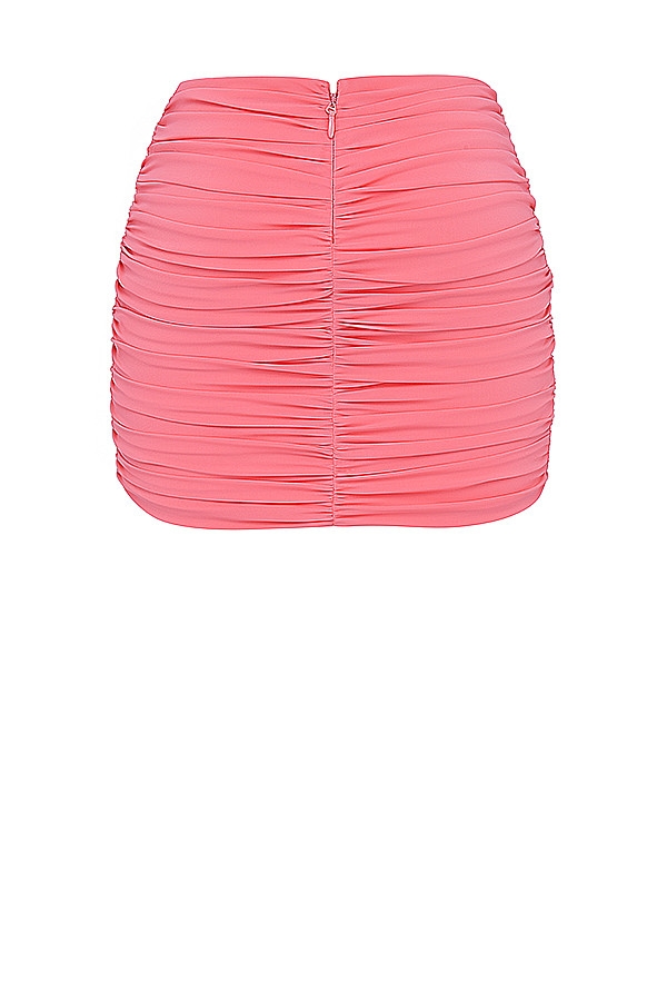 Mistress Rocks Coral Gathered Mini Skirt - SALE — image 15