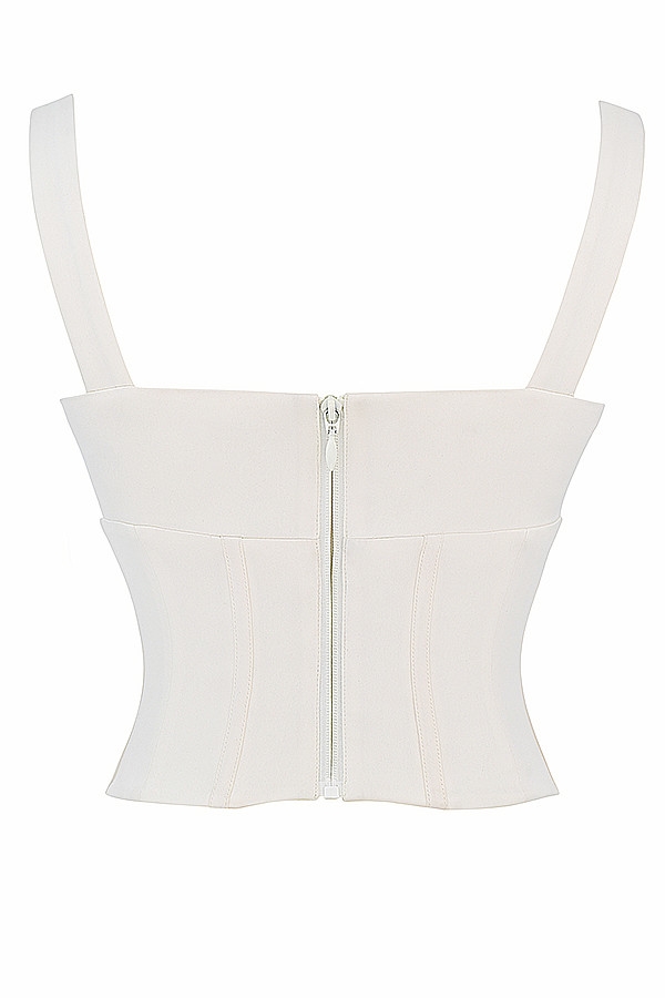 Mistress Rocks Ivory Satin Corset - SALE — image 12