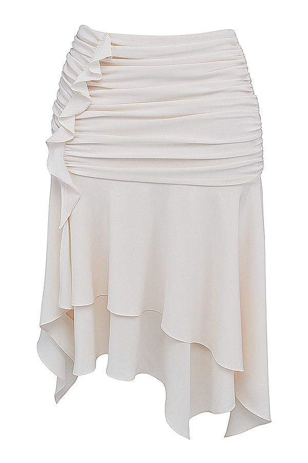 Mistress Rocks Ivory Layered Midi Skirt - SALE — image 11