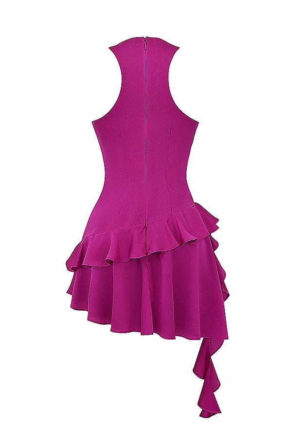 Mistress Rocks Magenta Ruffle Mini Dress - SALE — image 14