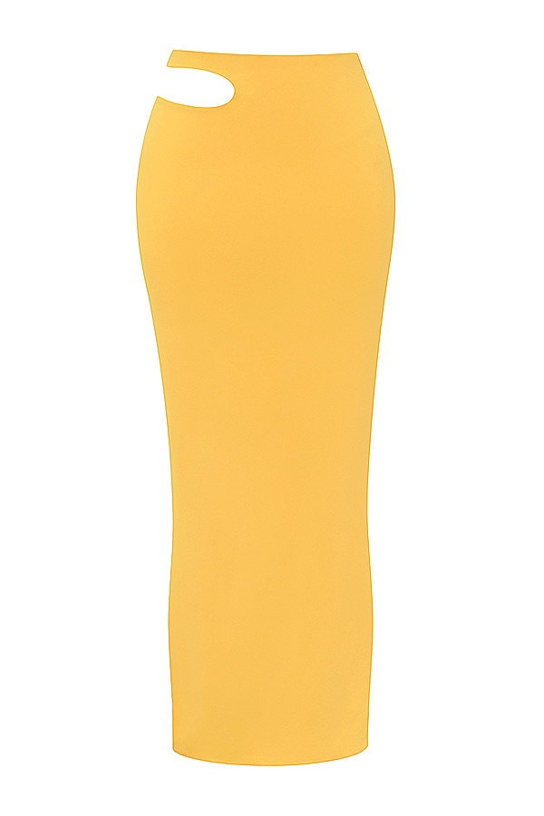Mistress Rocks Tangerine Cutout Maxi Skirt - SALE — image 9
