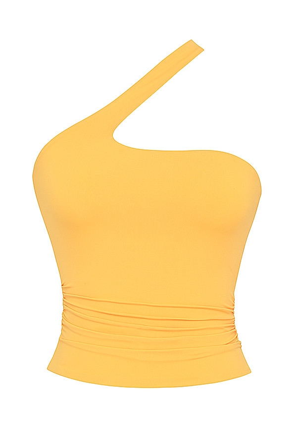 Mistress Rocks Tangerine Asymmetric Top - SALE — image 9