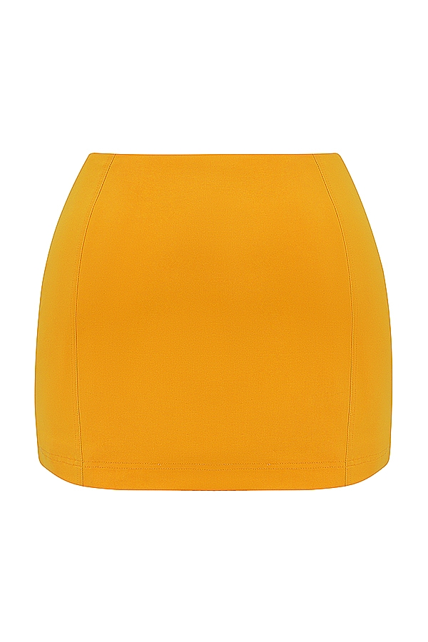 Nisha  Tangerine Sculpting Mini Skirt — image 12