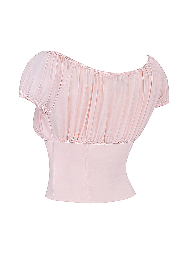 Kitty  Baby Pink Gathered Top — image 12