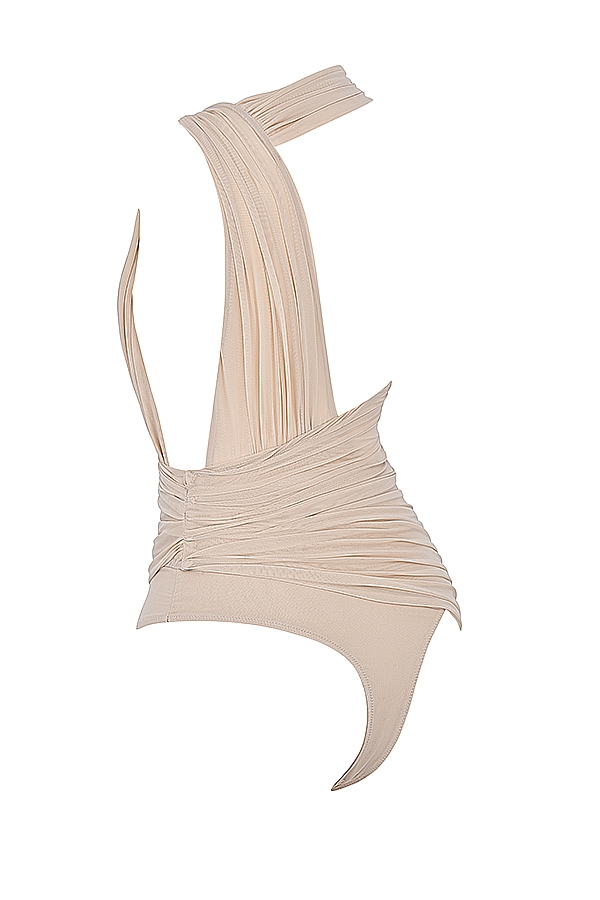 Cheyanne  Ecru Gathered Bodysuit — image 14