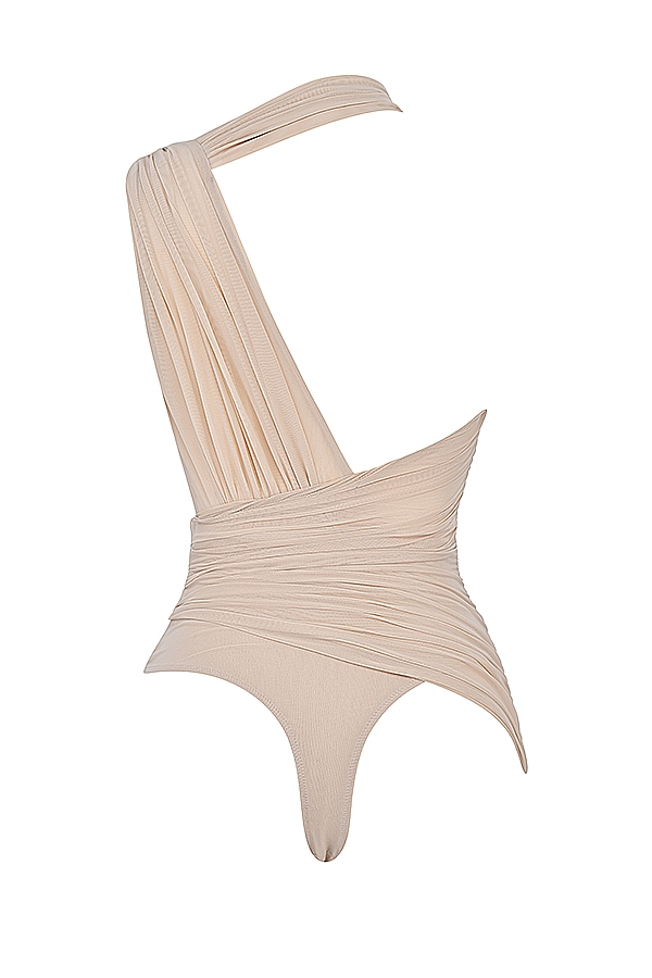 Cheyanne  Ecru Gathered Bodysuit — image 15
