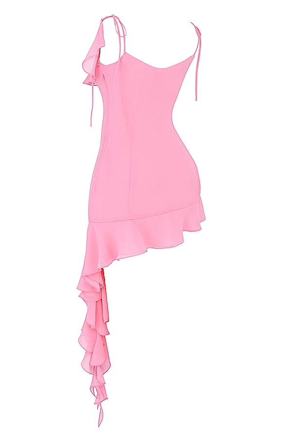 Marcia  French Pink Ruffle Mini Dress — image 16