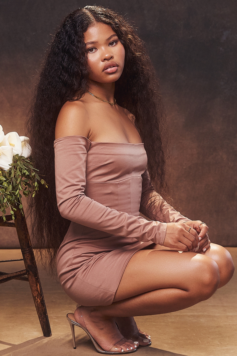 Mistress Rocks Clay Off Shoulder Mini Dress - SALE — image 2