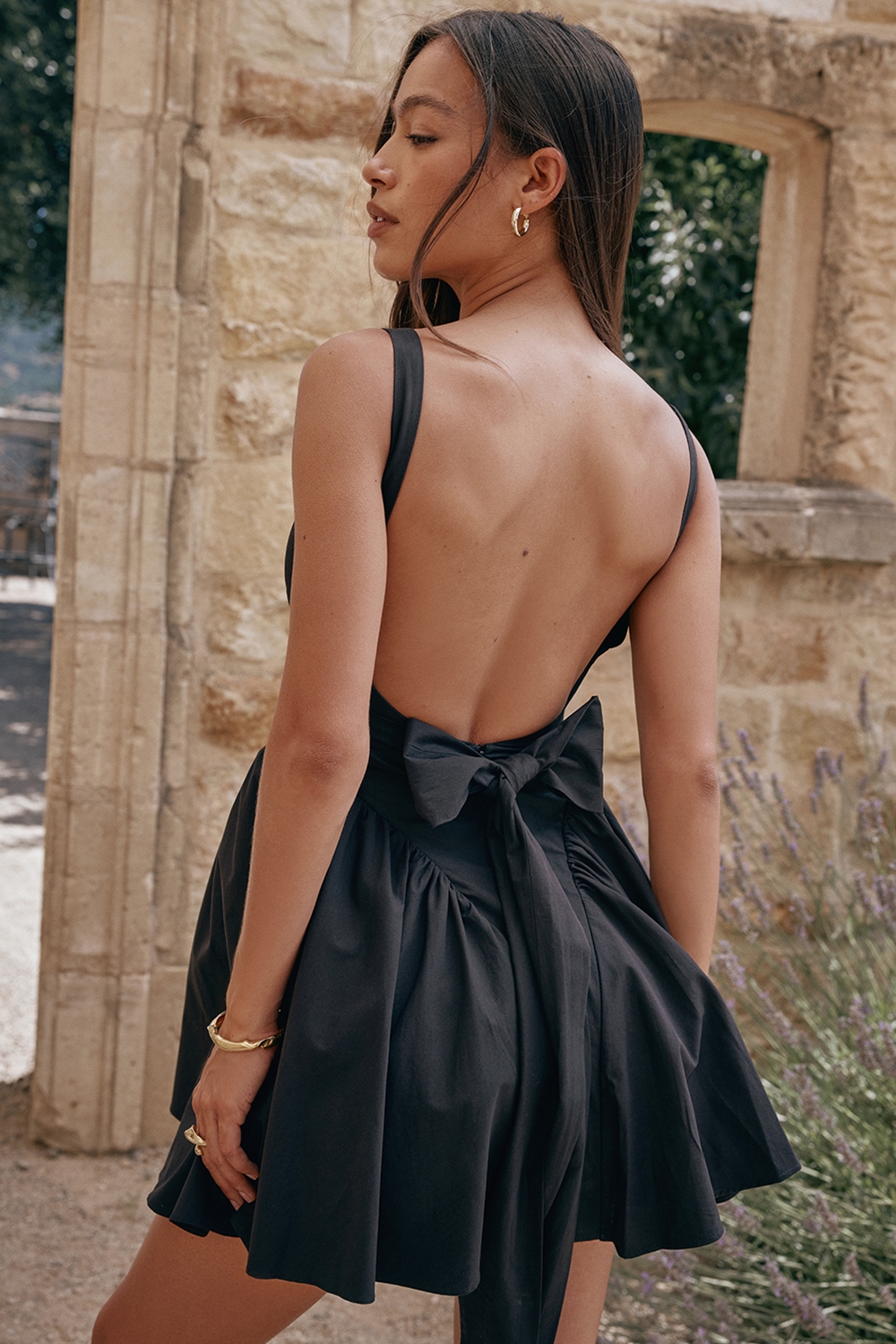 Florianne  Black Bow Mini Dress — image 12