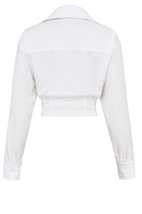 Mistress Rocks White Cropped Shirt - SALE — image 11