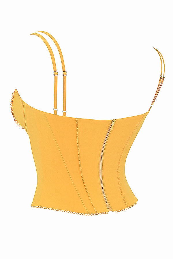 Mistress Rocks Tangerine Structured Corset - SALE — image 13