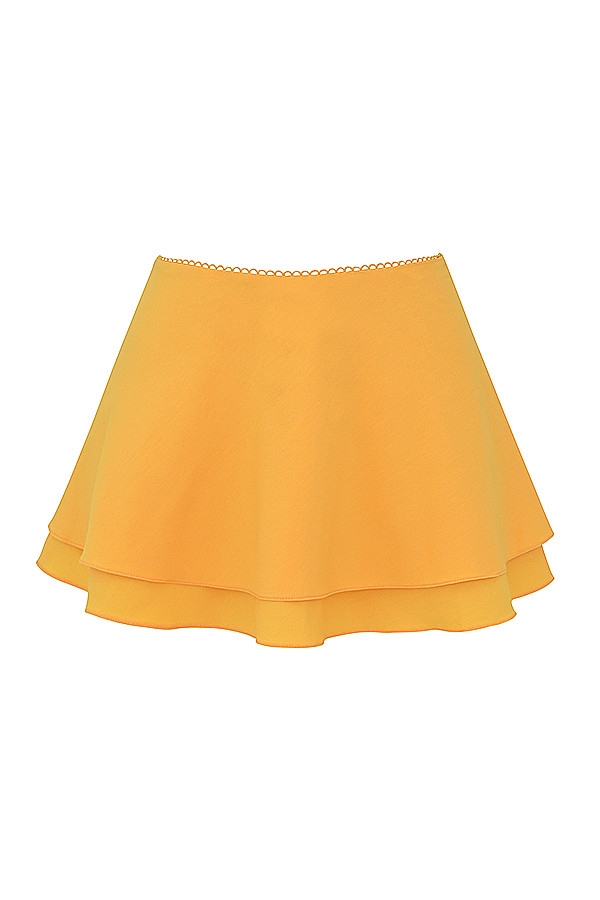 Mistress Rocks Tangerine Floaty Layered Mini Skirt - SALE — image 12