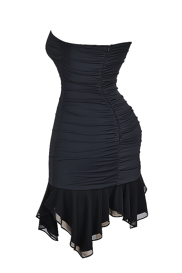 Mistress Rocks Black Strapless Ruffle Mini Dress - SALE — image 13