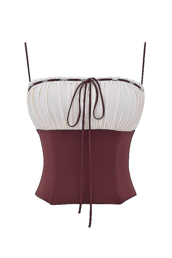 Mistress Rocks Coffee & Cream Gathered Corset - SALE — image 11