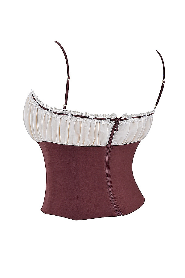 Mistress Rocks Coffee & Cream Gathered Corset - SALE — image 12