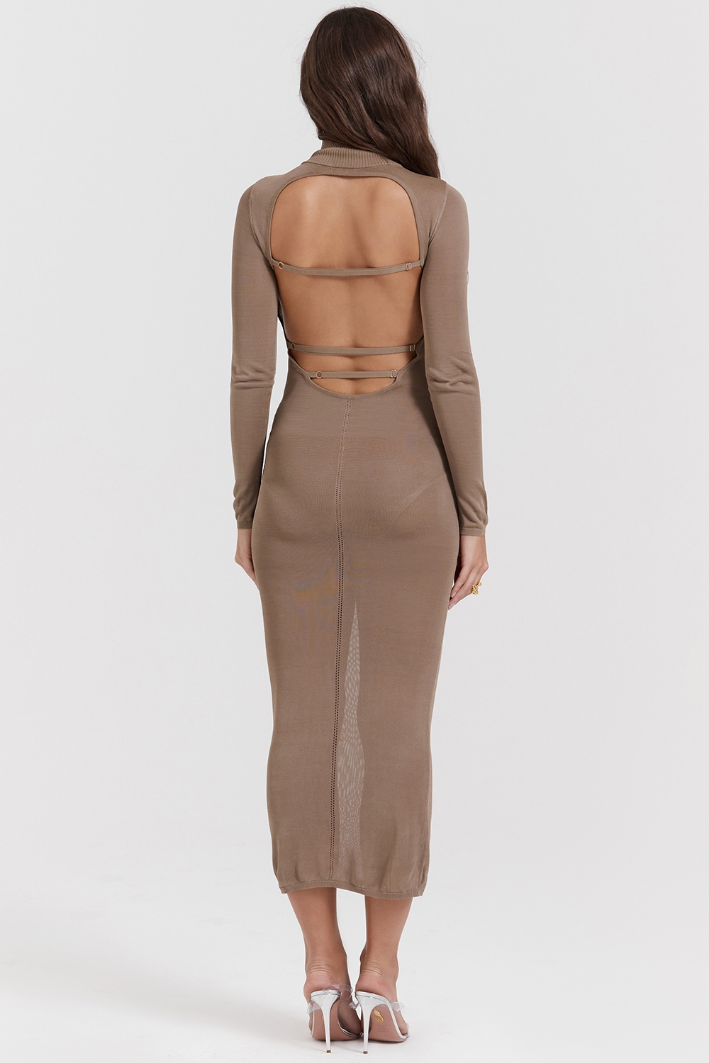 Roberta  Tan Knit Midi Dress — image 10