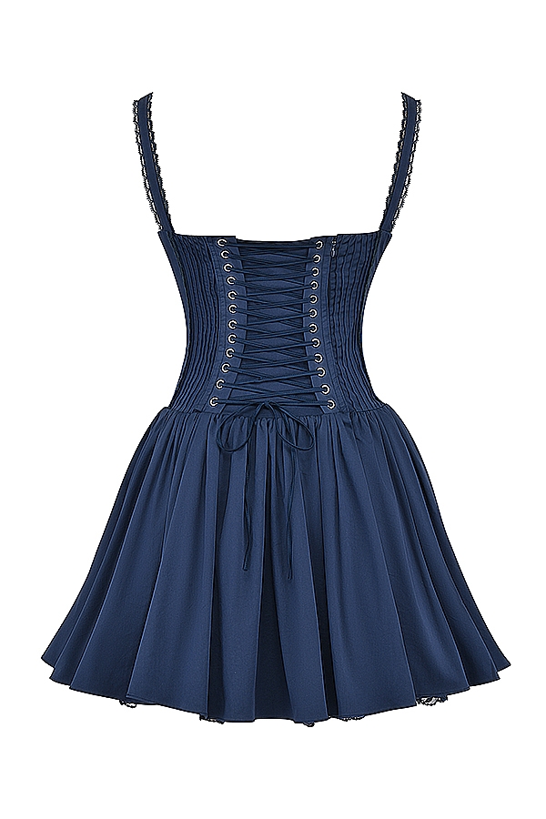 Pietra  French Navy Corset Mini Dress — image 14