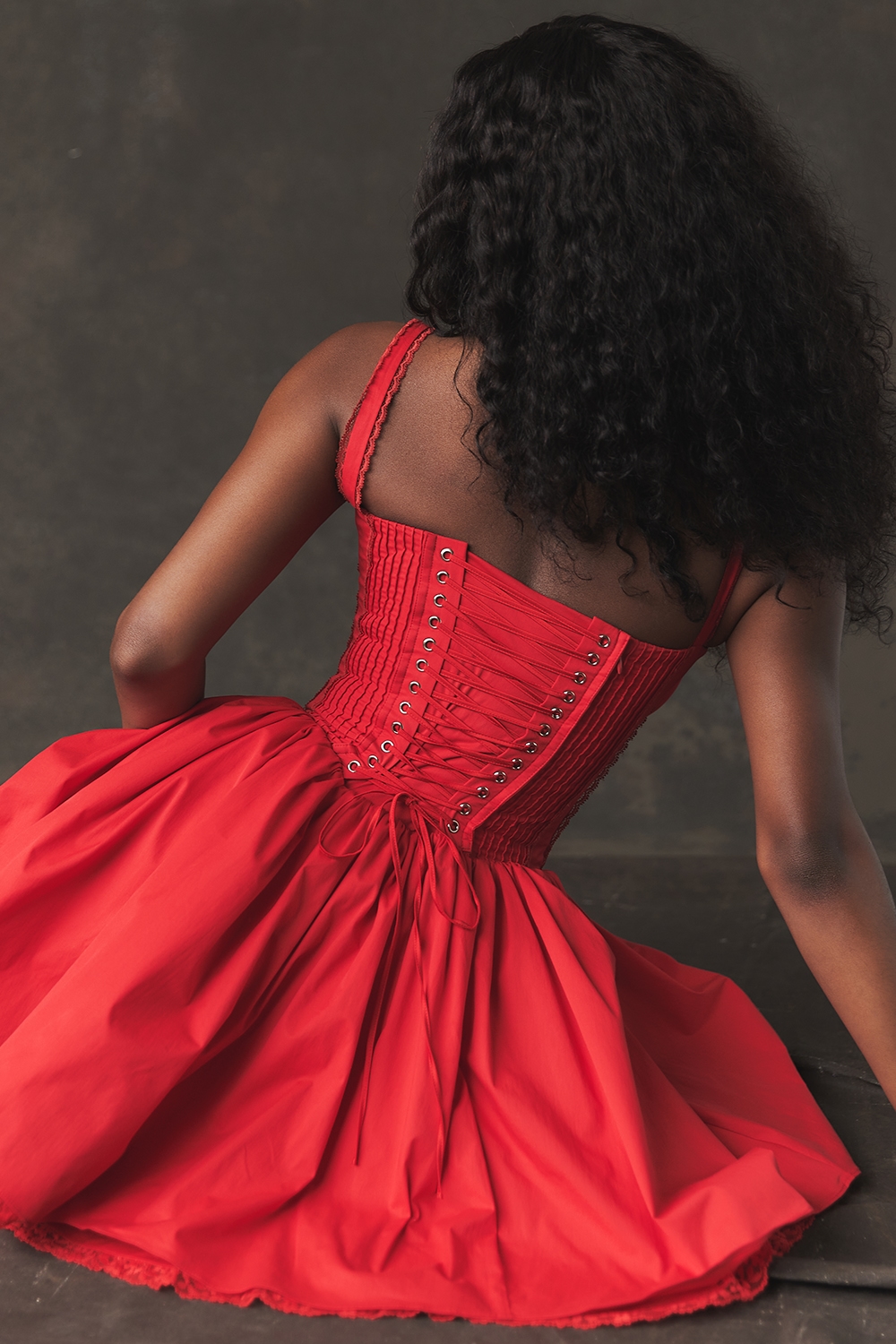 Pietra  Cherry Corset Mini Dress — image 13