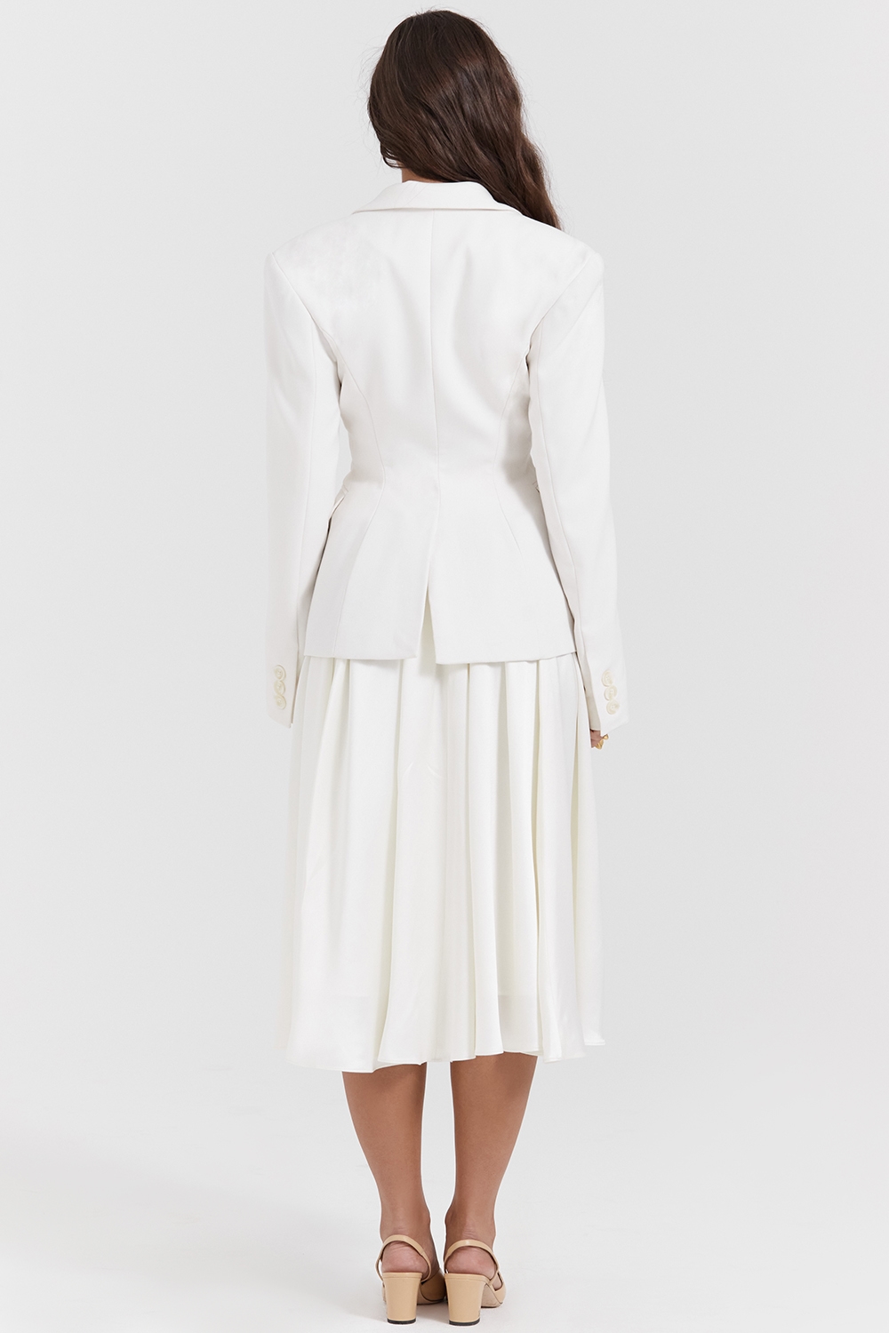 Sariah  Ivory Contour Tailored Blazer — image 11