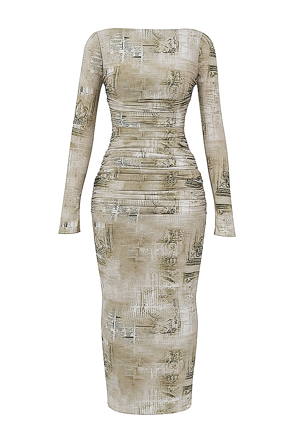Lanetta  Pale Sage Print Maxi Dress — image 16