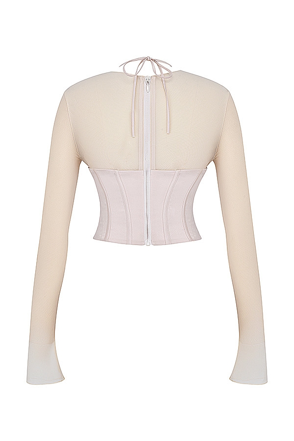 Mistress Rocks Vanilla Long Sleeve Corset - SALE — image 10