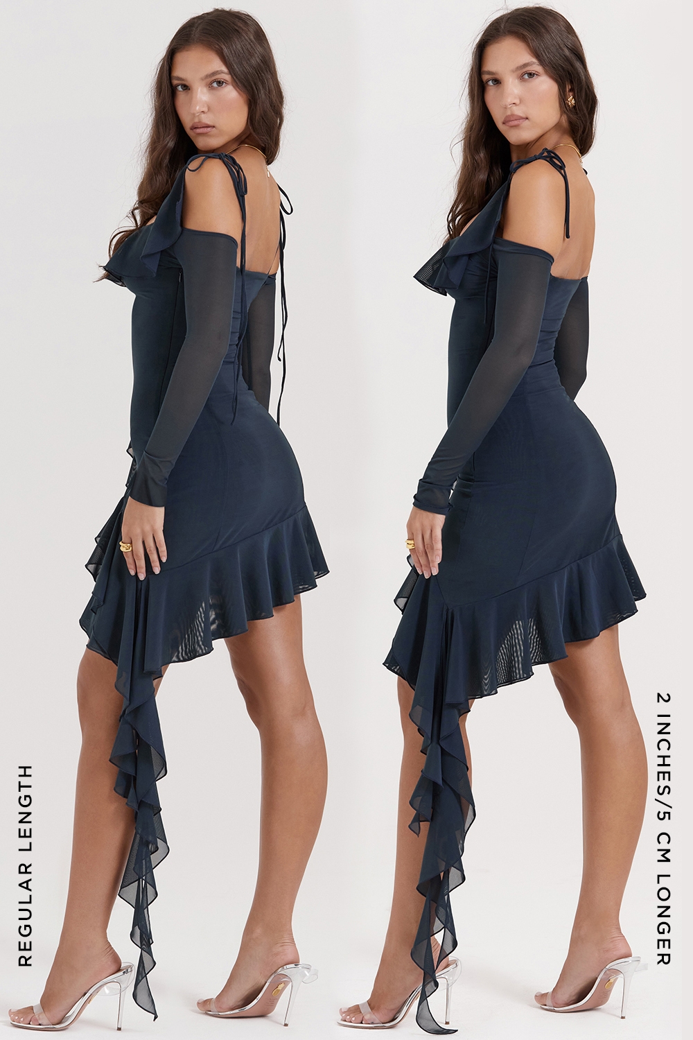 Kiki  French Navy Ruffle Mini Dress — image 15