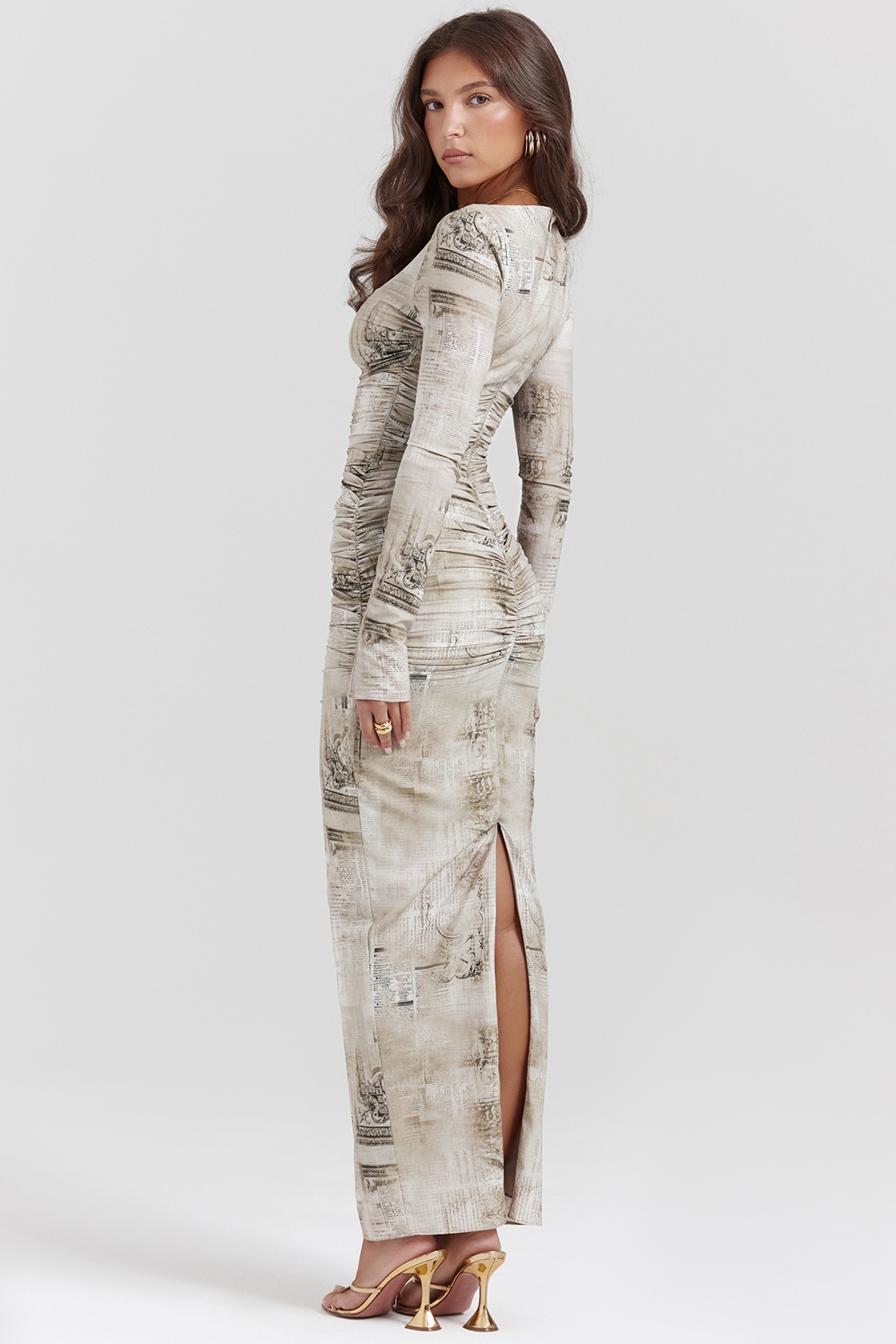 Lanetta  Pale Sage Print Maxi Dress — image 7