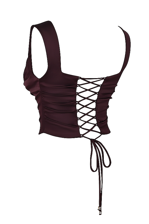 Una  Rich Brown Corset — image 15